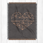 Thankful Joyful Blessed Blanket